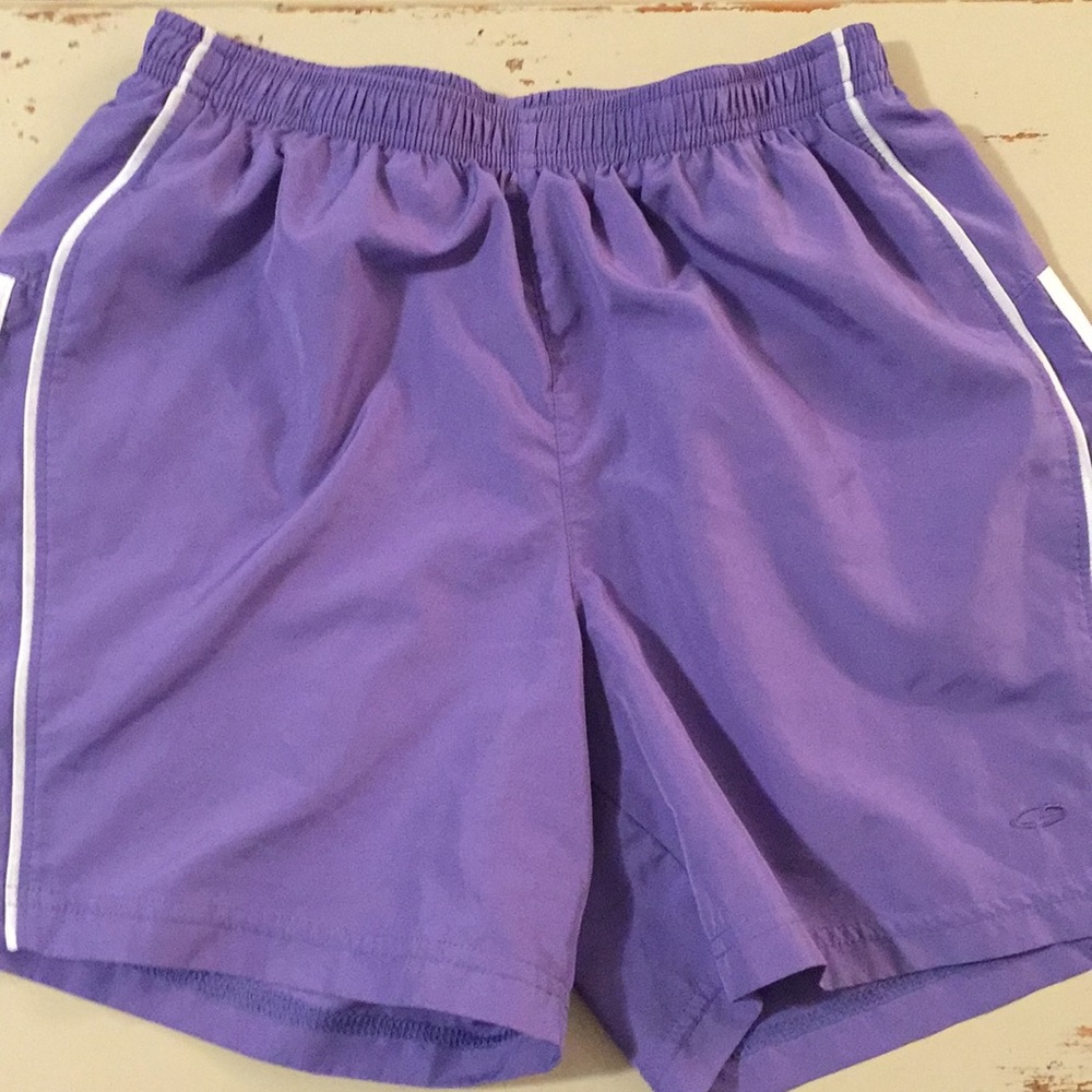 Champion Long Purple Workout Shorts